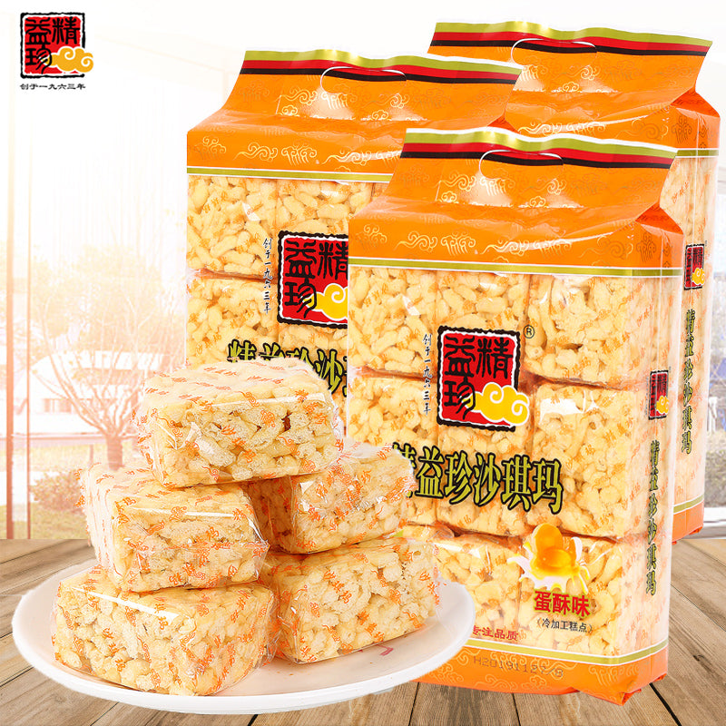 精益珍 蛋酥味沙琪瑪 368g(内含12个独立小包装)