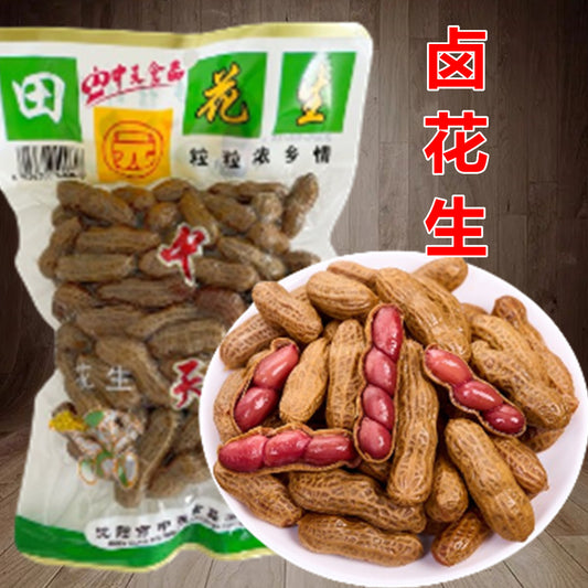 中天 田園卤花生 350g