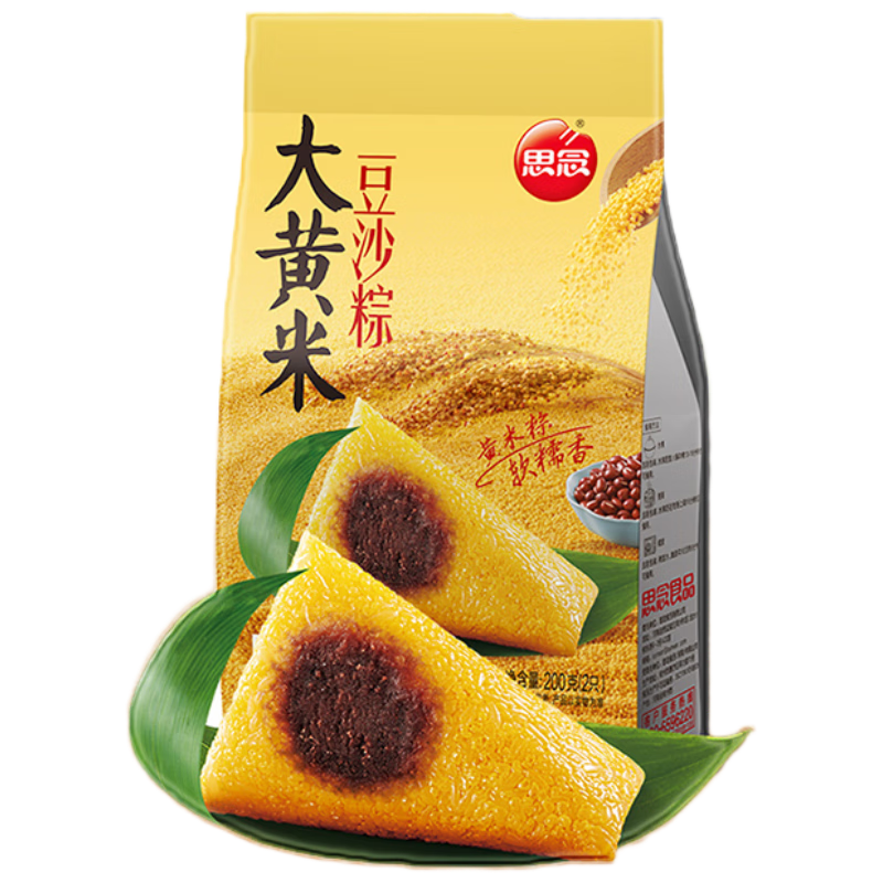 思念 大黄米豆沙粽子（2個入）200g