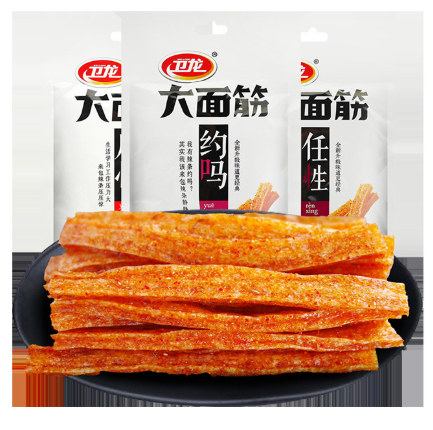 新款衛龍大面筋 106g  白色包装　辣条　辣片