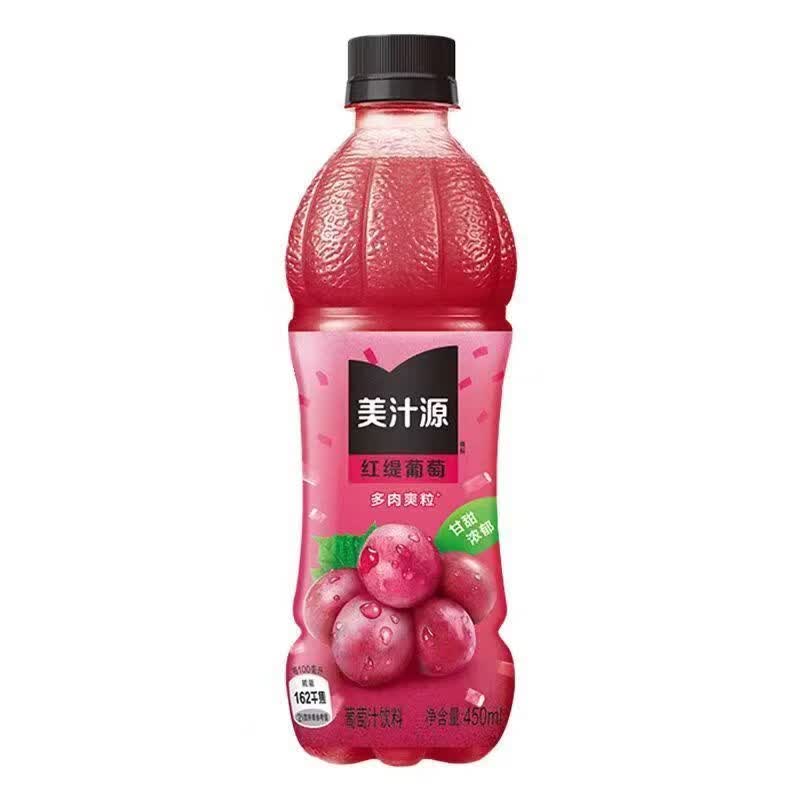 美汁源 红提葡萄450ml