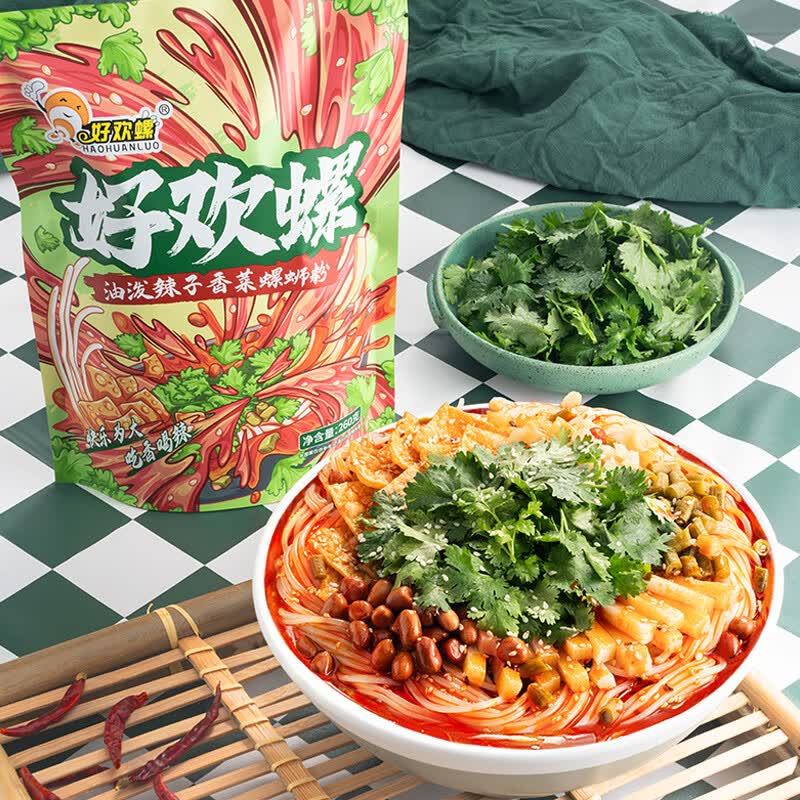 好欢螺油泼辣子香菜螺蛳粉270g