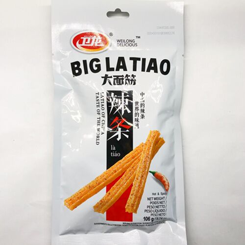 新款衛龍大面筋 106g  白色包装　辣条　辣片