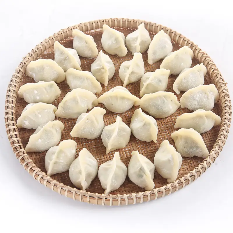 素三鮮(虾仁韭菜鸡蛋)水餃子 500g 冷凍食品