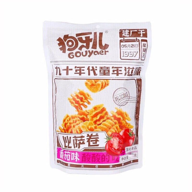 狗牙儿 比萨卷 番茄味 100g