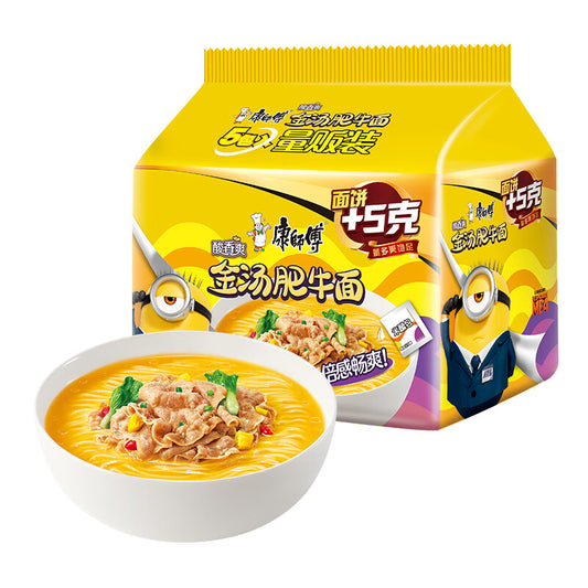 康師傅金湯肥牛面（5連包）