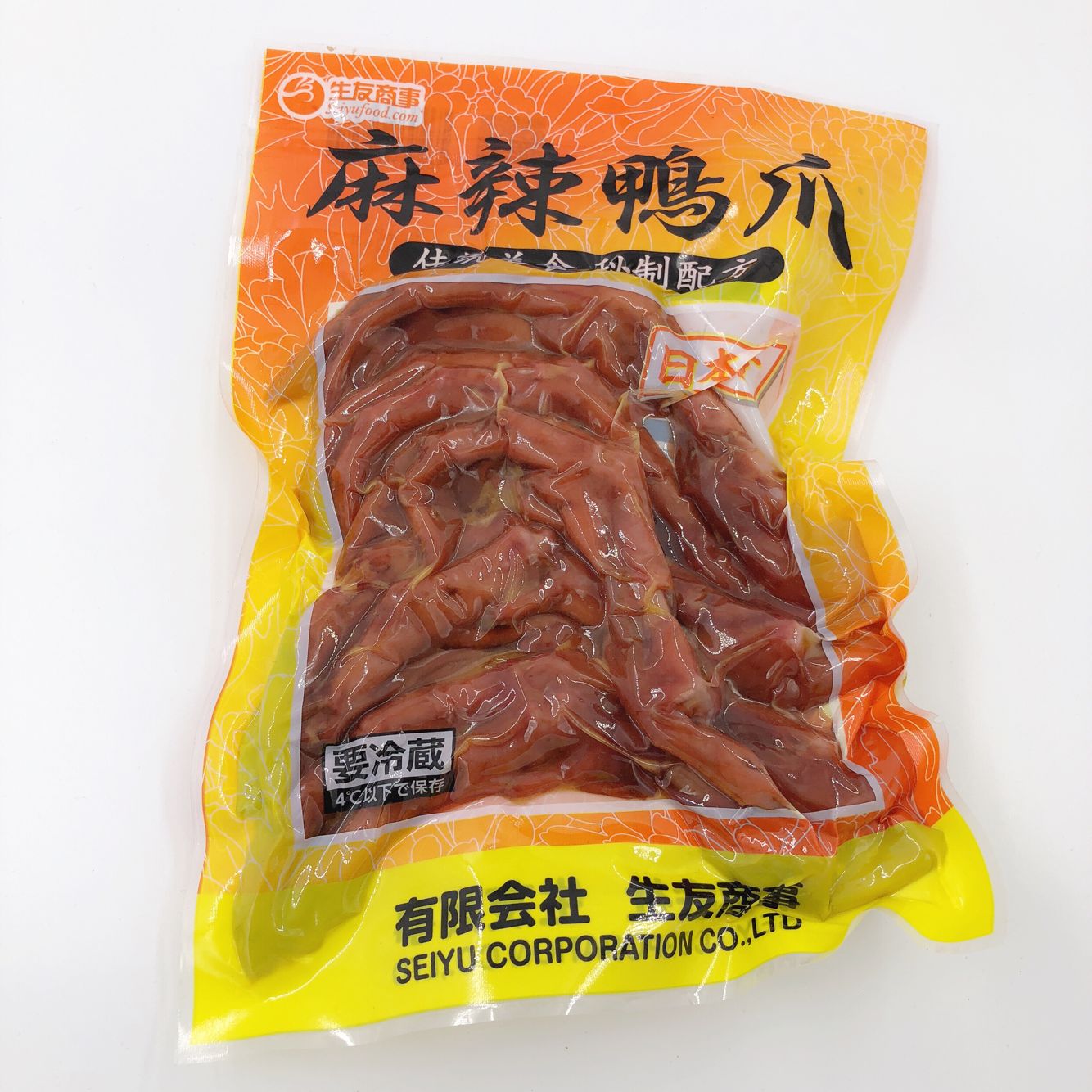 麻辣鴨爪6个入 鸭掌 賞味期限約10～15日間 日本国内加工 冷蔵品