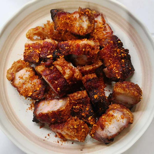 脆皮五花肉 每块大小不一样 按照实际重量称的 80g到380g之间 日本国内加工