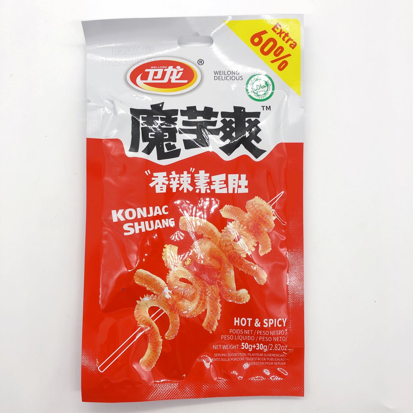 衛龍素毛肚魔芋爽 80g 香辣