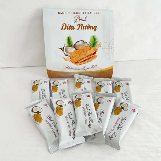 椰子饼干ココナツクラッカ一(パック)150g 越南产新品特价262原价328日元Bánh dừa nướng Xuất xứ:Việt Nam