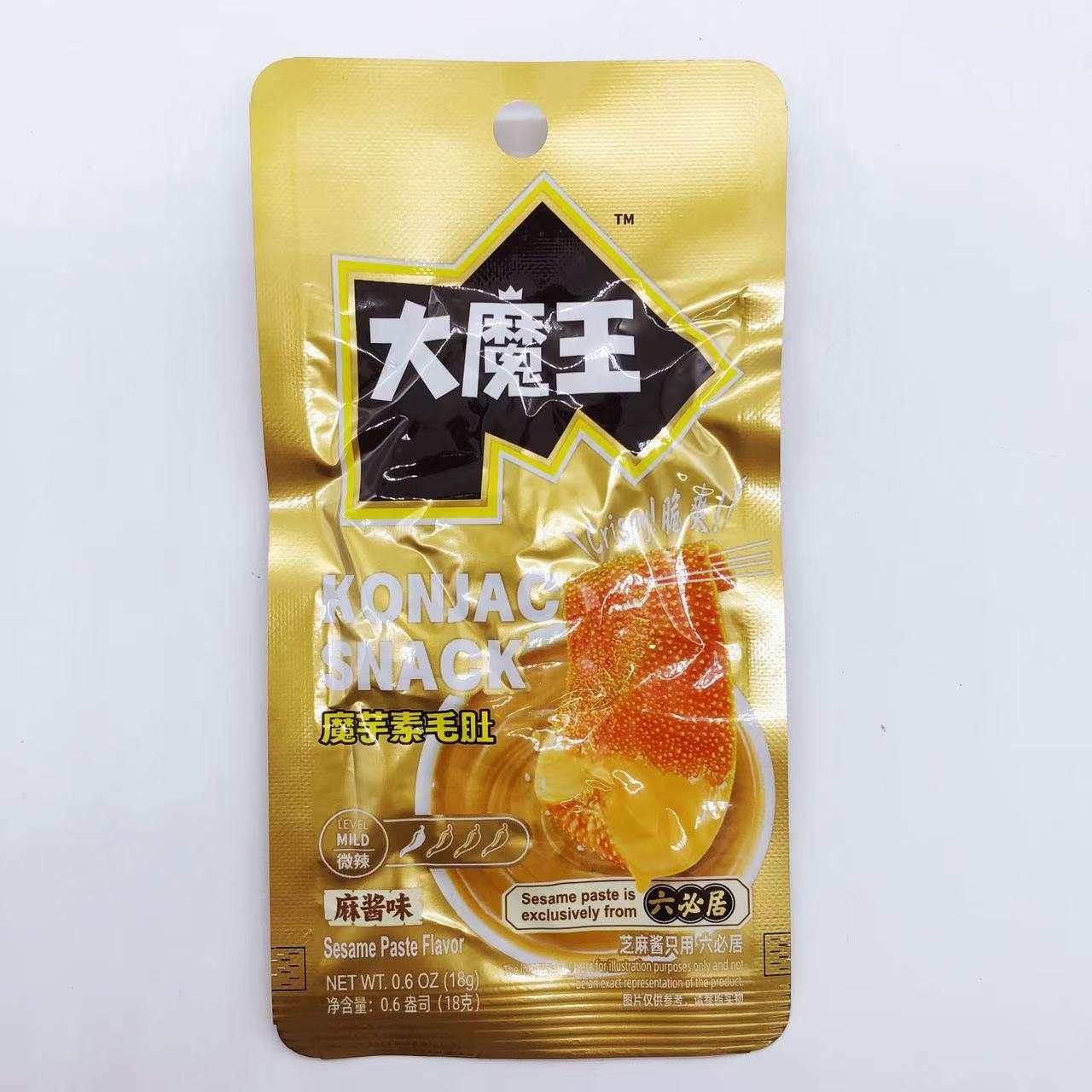 大魔王魔芋爽素毛肚18g*10袋