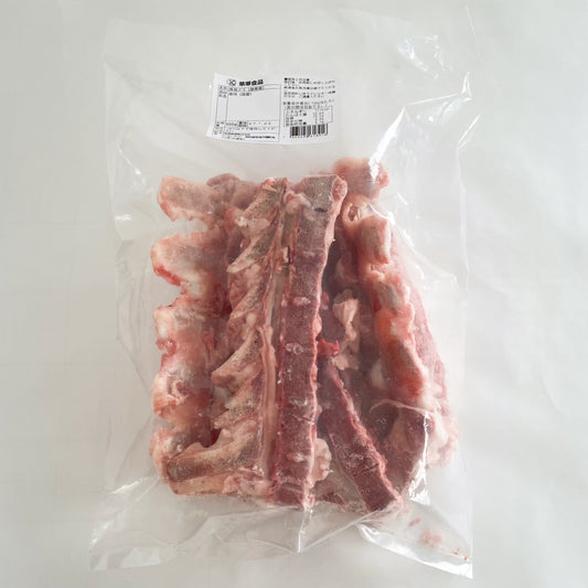 特惠中598日元　冷凍豚脊骨 950g （生）肉很少　汤骨 日本産 冷凍品　猪背骨