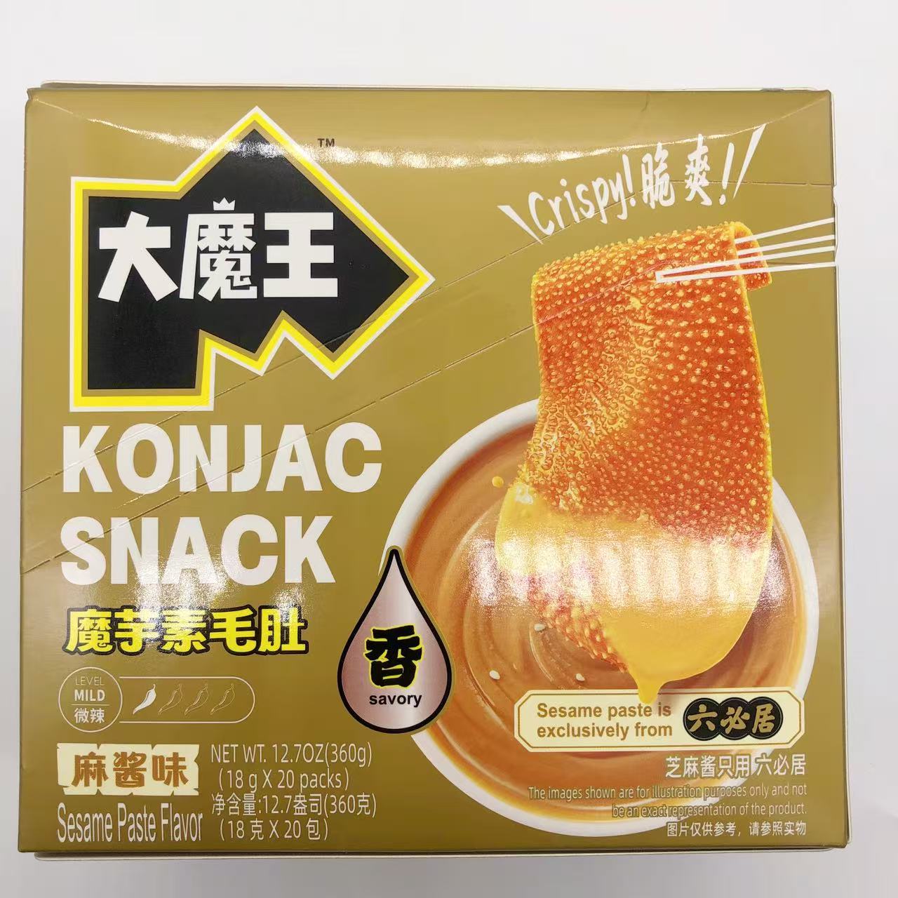 大魔王魔芋爽素毛肚18g*10袋