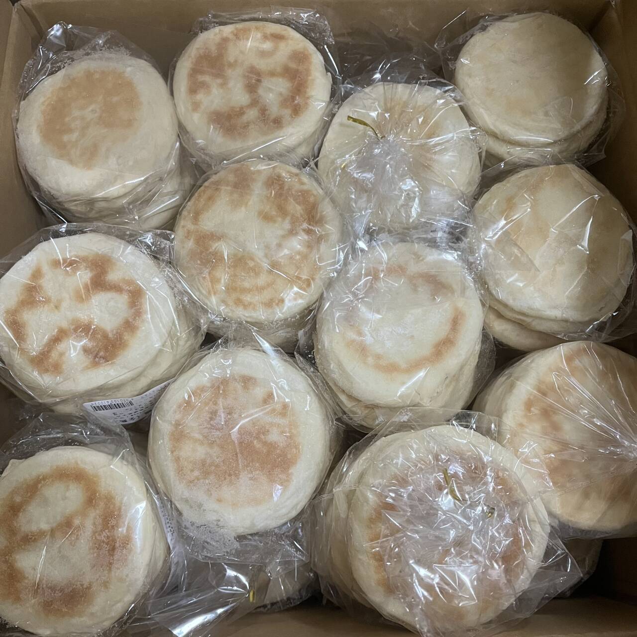 万家餅業白吉饃6个入肉夹馍饼皮　冷凍品