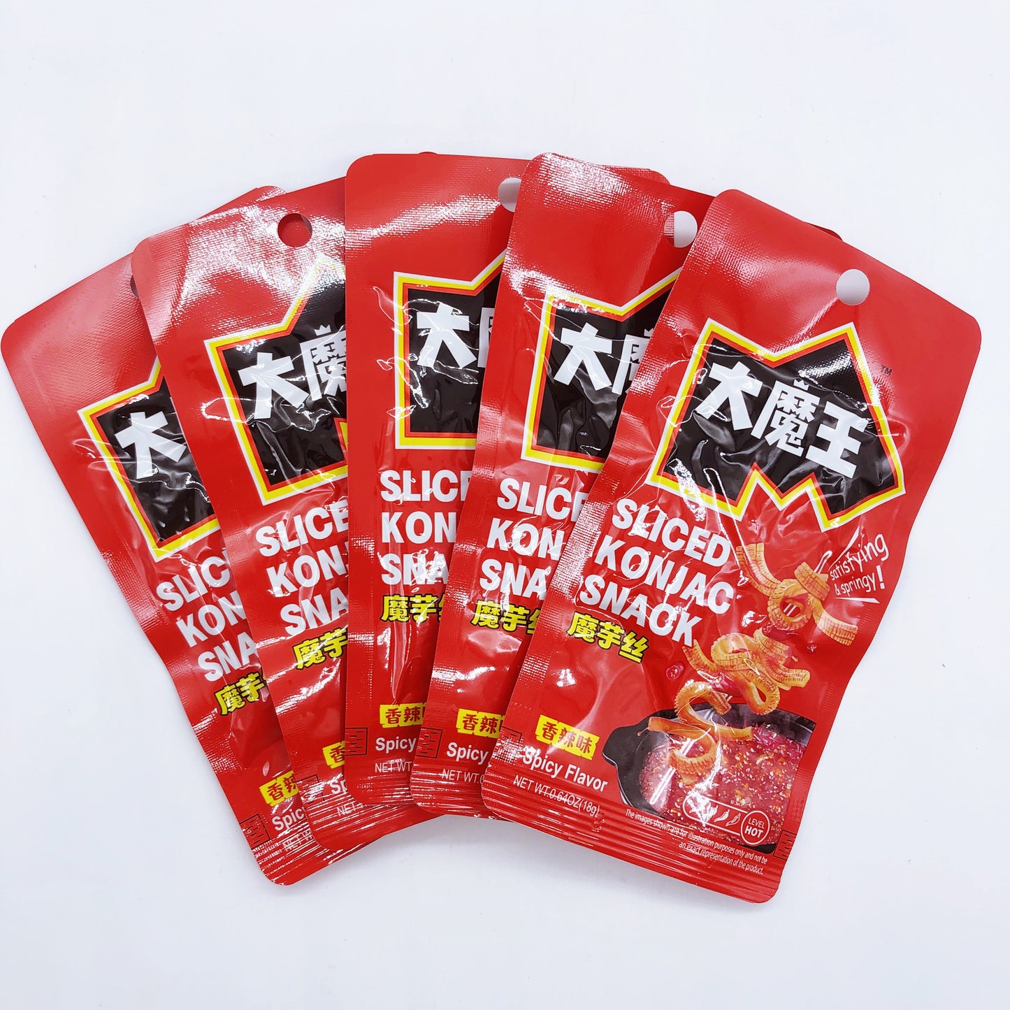 大魔王 魔芋絲 香辣味18g*10袋