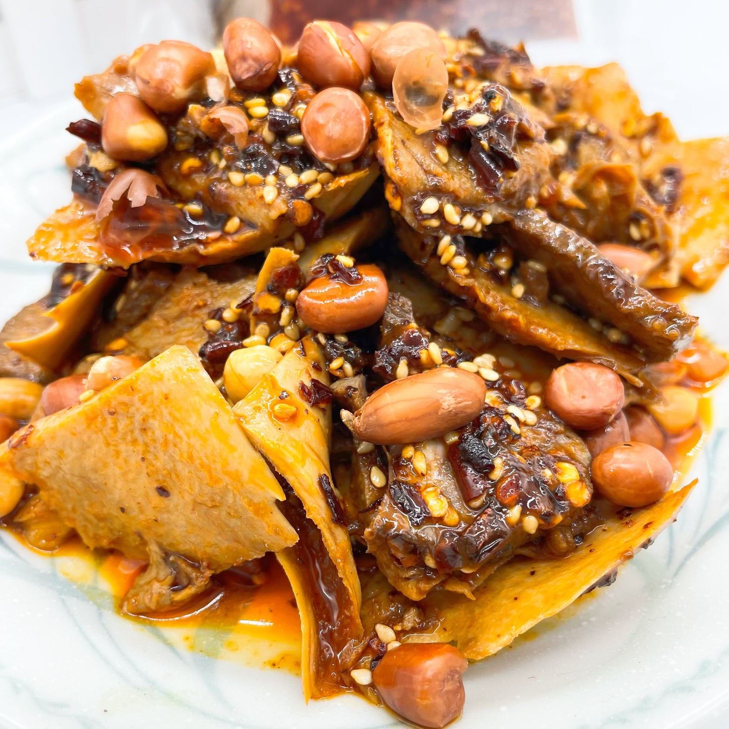 亮哥 夫妻肺片 （肉包有：牛肉牛肚牛心管+酱包微辣+花生包+辣椒油包）
