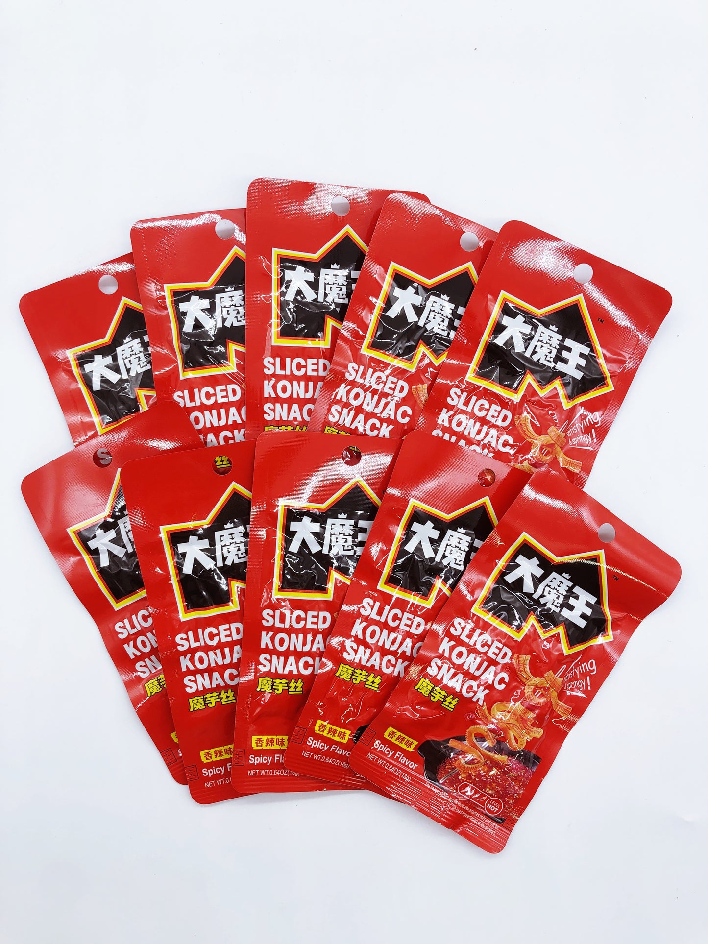 大魔王 魔芋絲 香辣味18g*10袋
