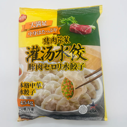 思念猪肉芹菜 灌湯水餃454g　冷冻品