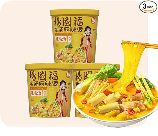 楊国福麻辣湯酸辣味135g *3桶   桶装