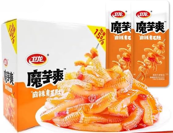 衛龍魔芋爽素毛肚（麻辣味) 20g橙色