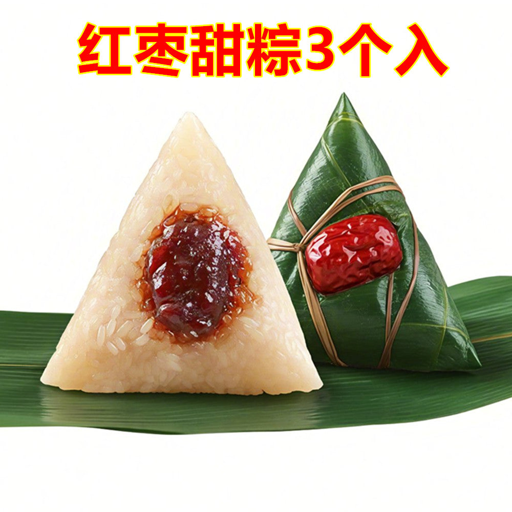 老師傅紅棗甜粽3个入 日本国内制作 約300g