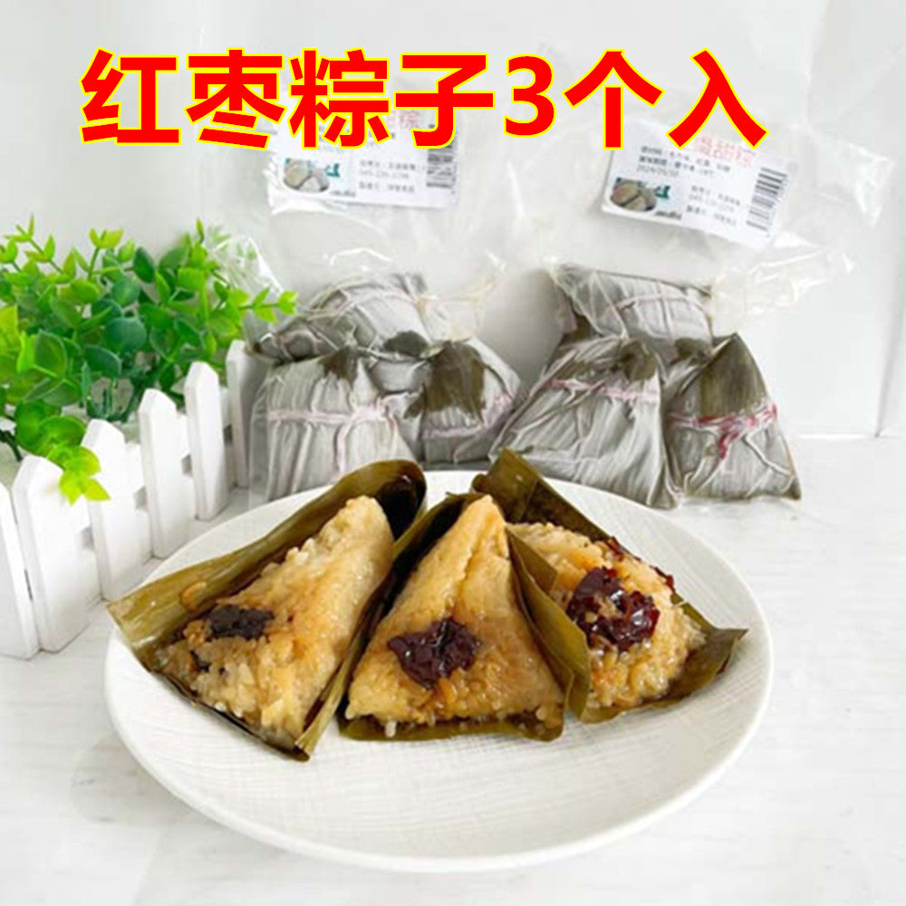 老師傅紅棗甜粽3个入 日本国内制作 約300g