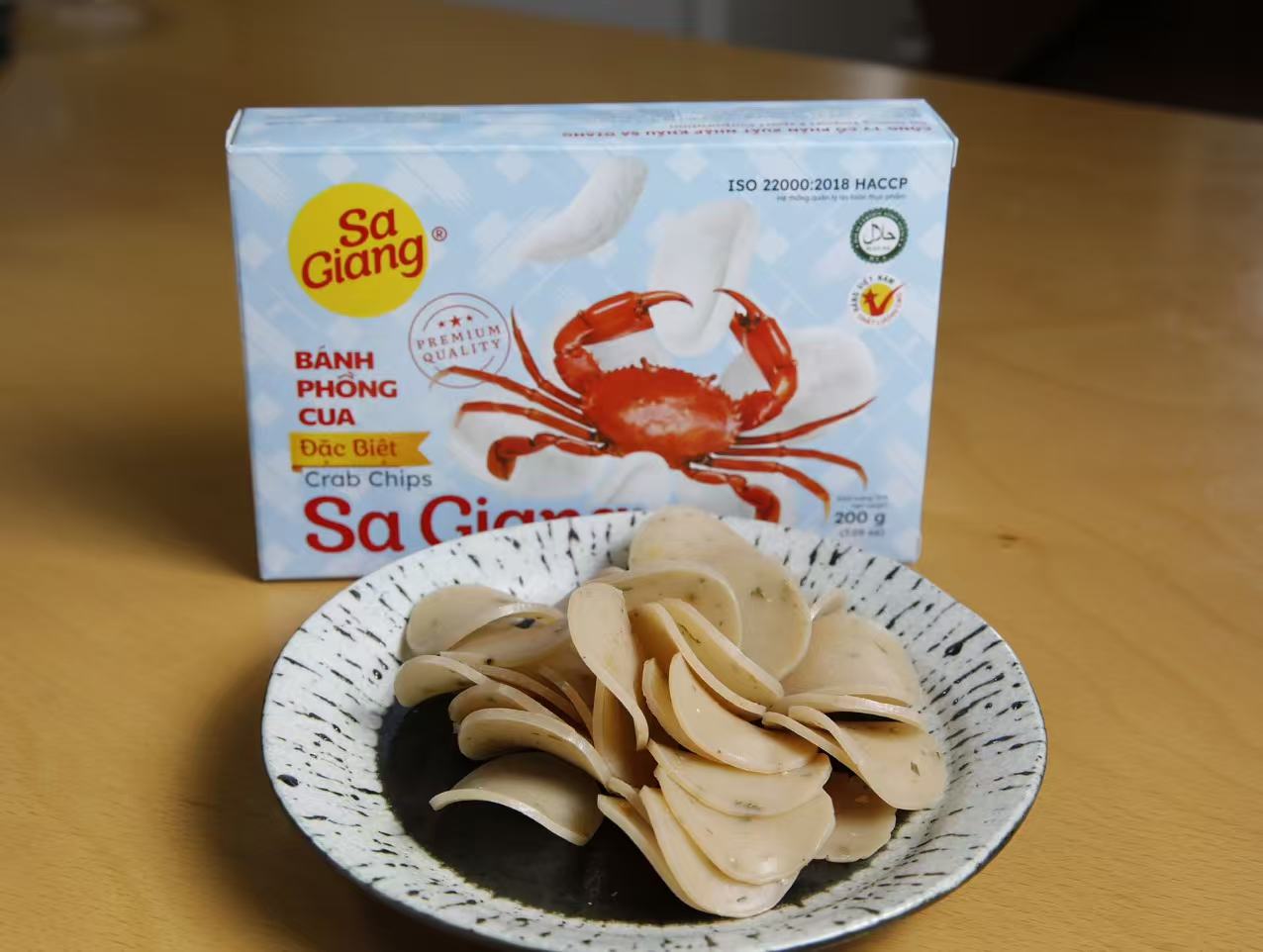 バインフォンクアー 200g 越南产 蟹味饼干  蟹片